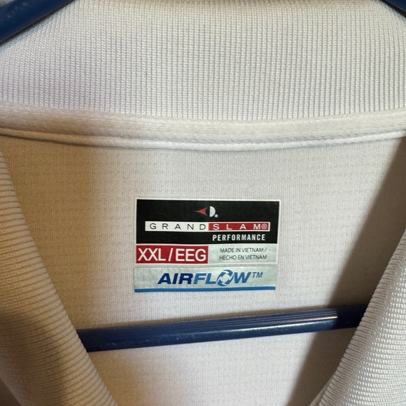 GRANDSLAM Airflow Men's White Polo Shirt XXL - Picture 3 of 5